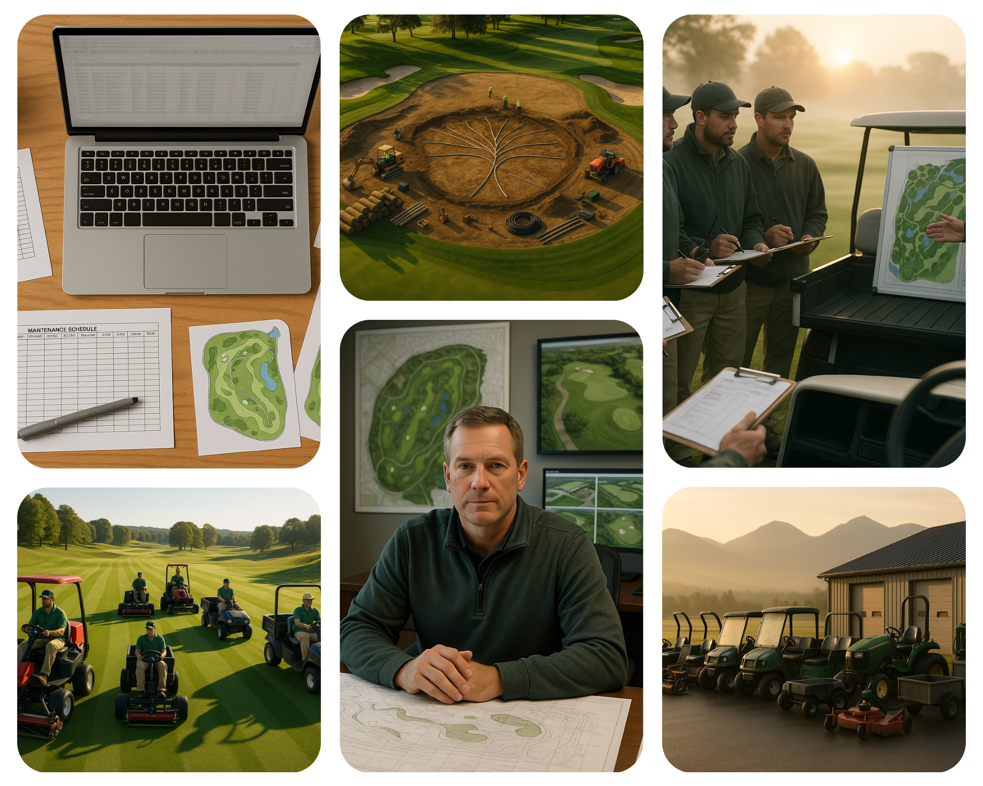 Operations leaders reviewing project schedules